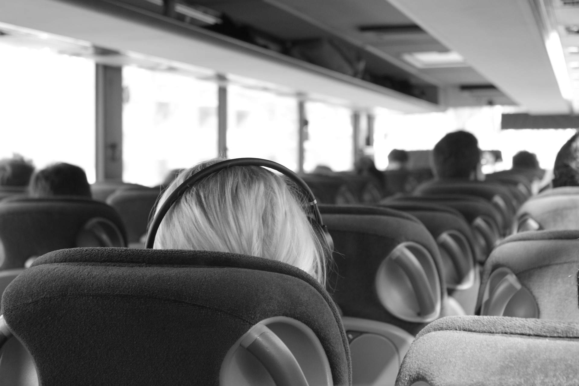 Passagers dans un bus