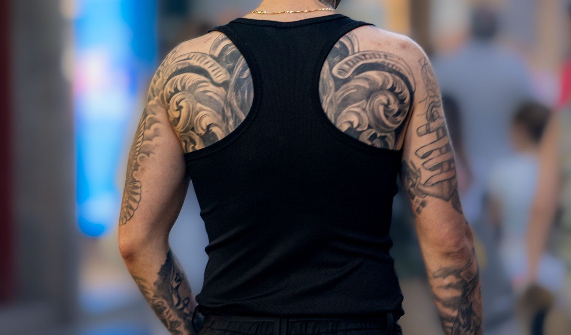 T-shirt dos nageur homme